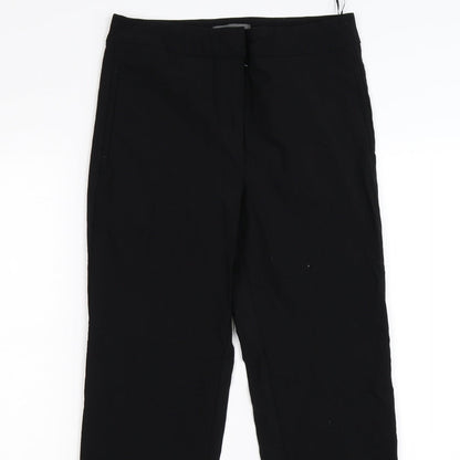 Womens UK Size 8 Papaya Regular Fit  Black Trousers