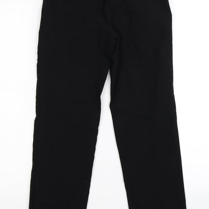 Womens UK Size 8 Papaya Regular Fit  Black Trousers