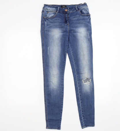 /denim Womens Blue  Denim Skinny Jeans Size 8 L27 in