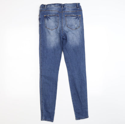 /denim Womens Blue  Denim Skinny Jeans Size 8 L27 in
