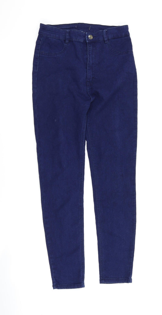 Pull&Bear Womens Blue  Denim Skinny Jeans Size 26 in L27 in