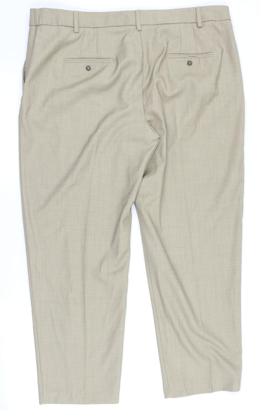 Womens UK Size 18 Marks and Spencer Regular Fit  Brown Trousers