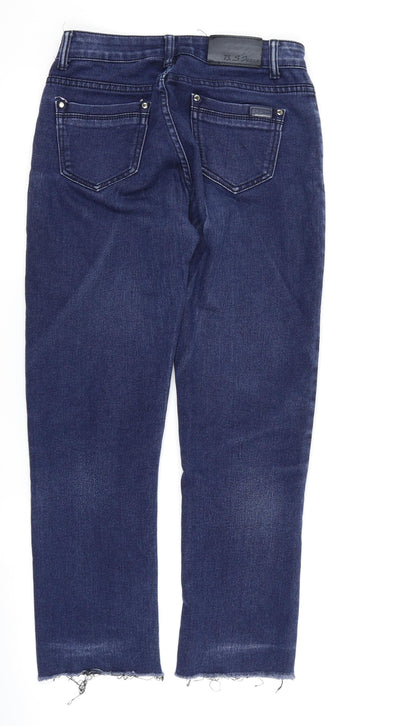 BS Fashion Womens Blue  Denim Capri Jeans Size 28 in L26 in