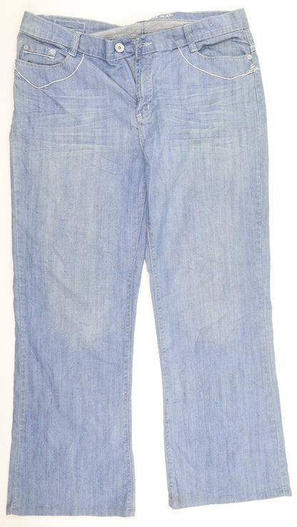 rping Womens Blue  Denim Straight Jeans Size 40 in L30 in
