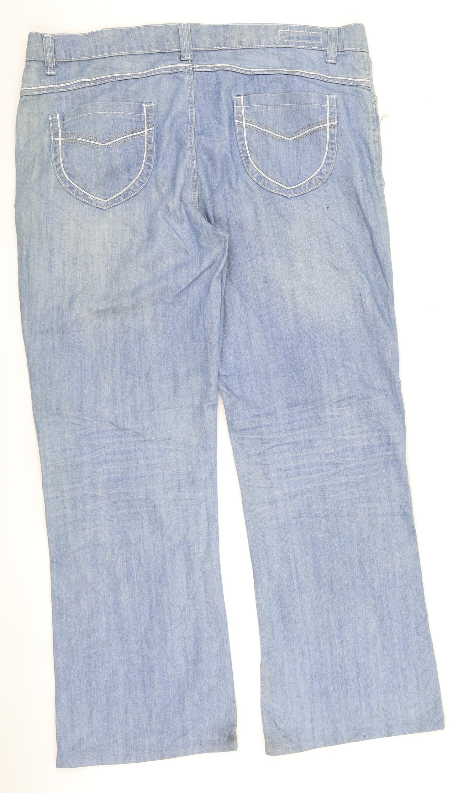 rping Womens Blue  Denim Straight Jeans Size 40 in L30 in