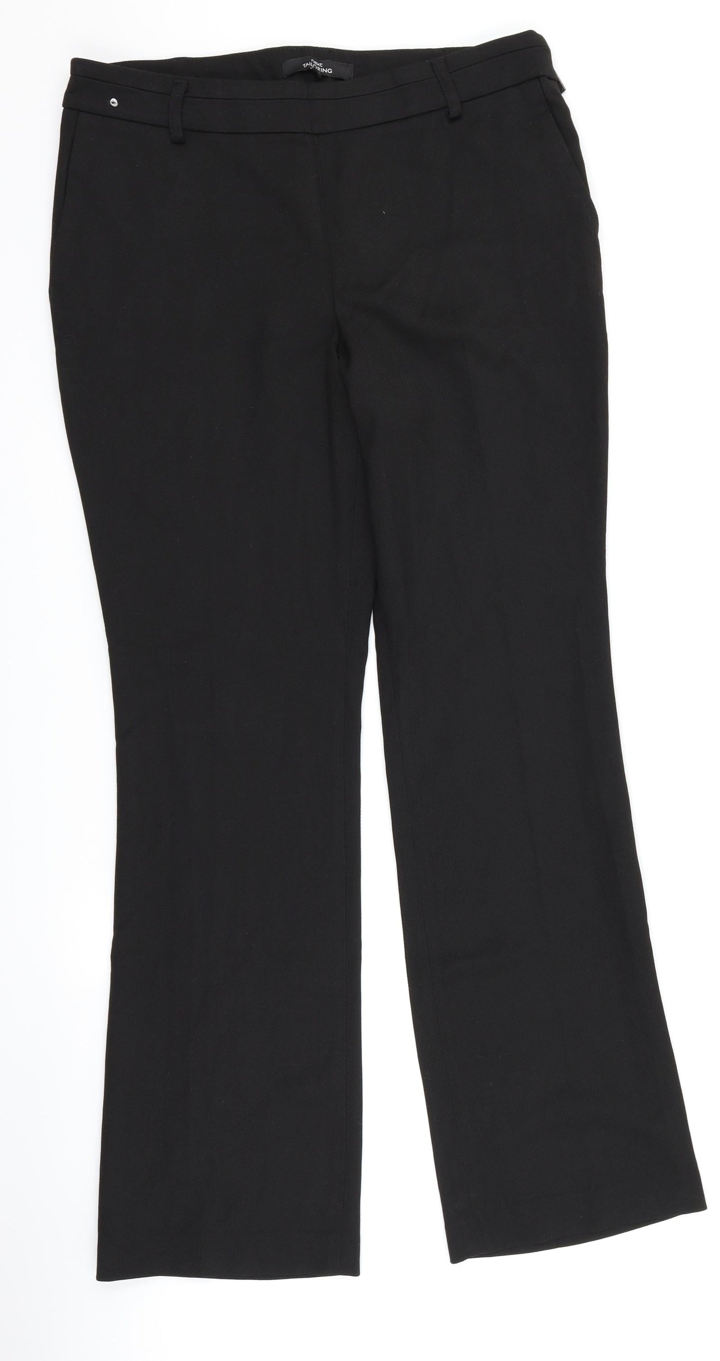 Womens UK Size 12 Marks and Spencer Regular Fit  Black Trousers