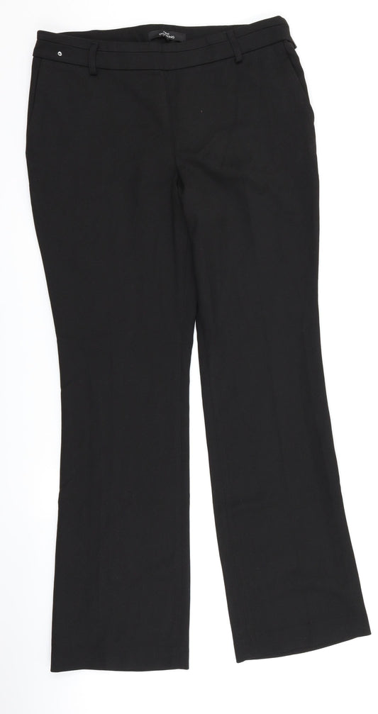Womens UK Size 12 Marks and Spencer Regular Fit  Black Trousers