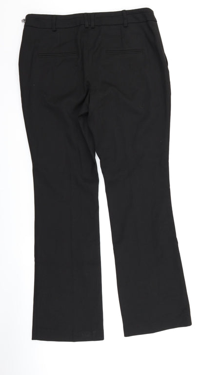 Womens UK Size 12 Marks and Spencer Regular Fit  Black Trousers
