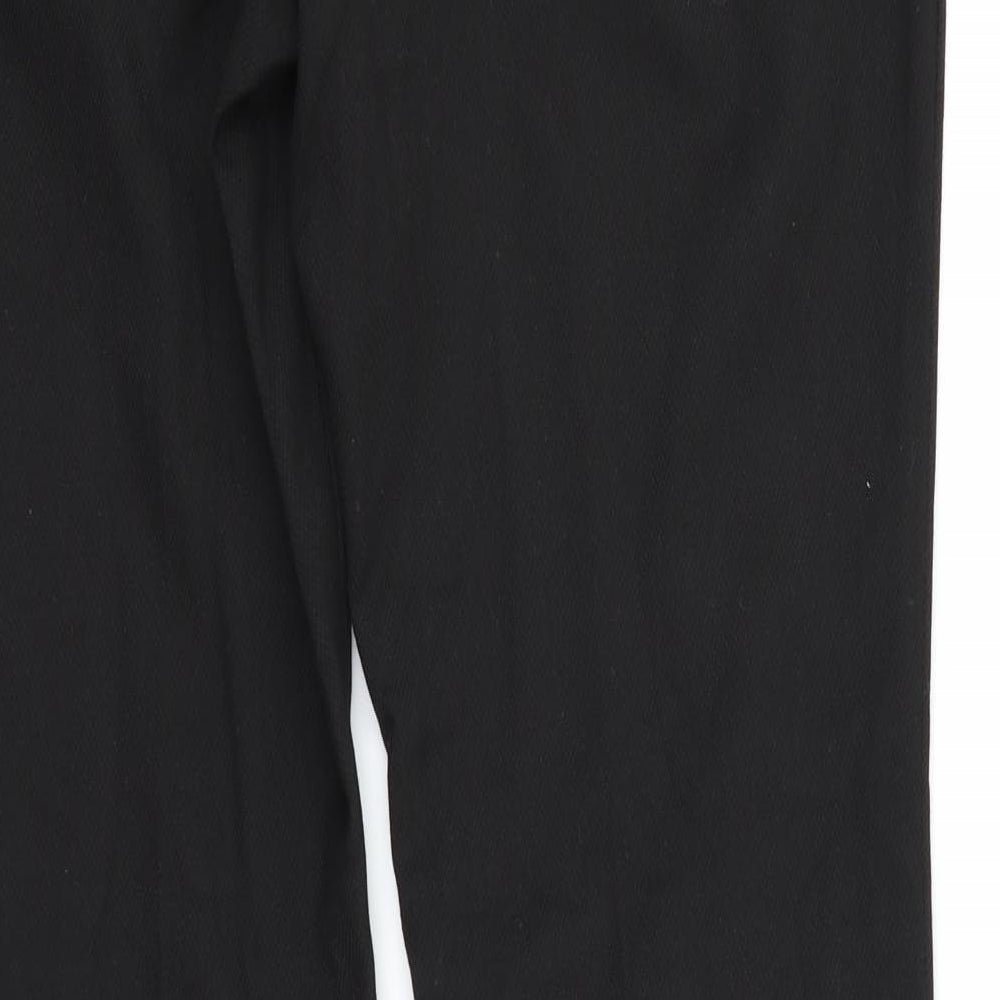 Womens UK Size 12 Marks and Spencer Regular Fit  Black Trousers