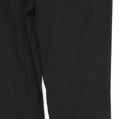 Womens UK Size 12 Marks and Spencer Regular Fit  Black Trousers
