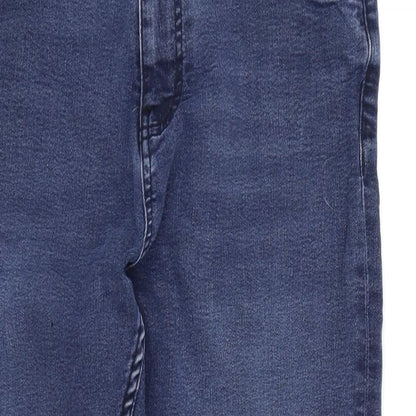 Womens UK Size 12 Marks and Spencer Regular Fit Straight Blue Jeans