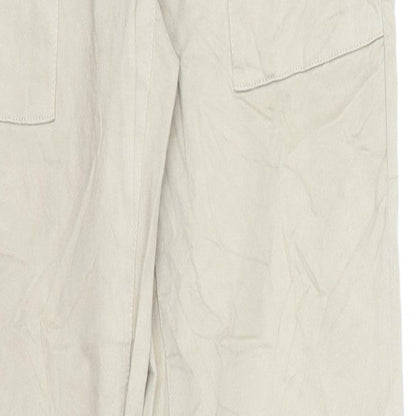Womens UK Size M FB Sister Regular Fit Chino Beige Trousers