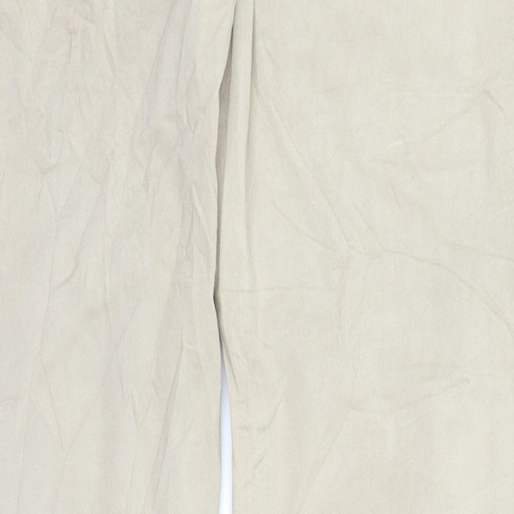 Womens UK Size M FB Sister Regular Fit Chino Beige Trousers