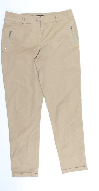 Pretty Girl Womens Brown   Chino Trousers Size L L27 in