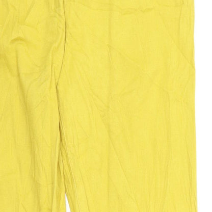 Womens UK Size 32 sunbird Regular Fit Straight Yellow Jeans
