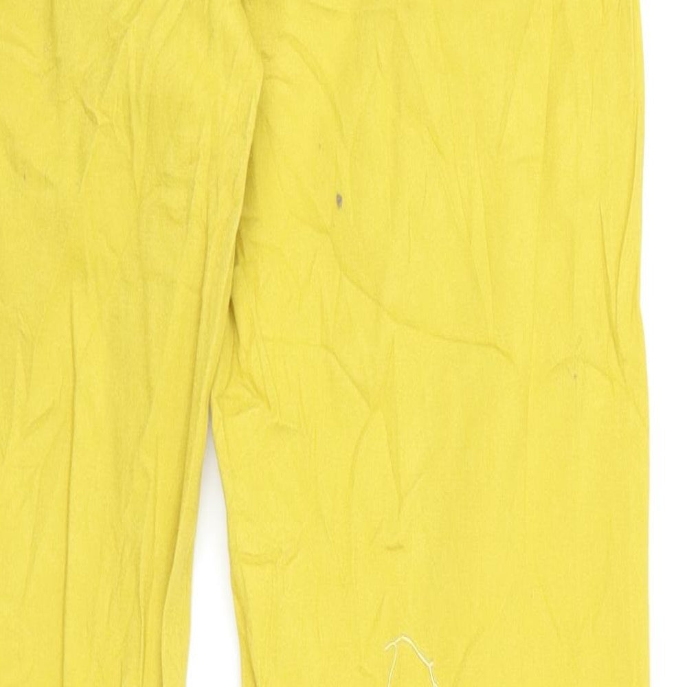Womens UK Size 32 sunbird Regular Fit Straight Yellow Jeans
