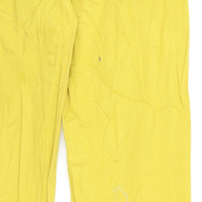 Womens UK Size 32 sunbird Regular Fit Straight Yellow Jeans
