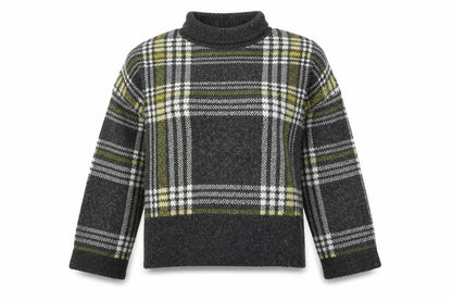 New Look Womens Grey Check  Pullover Jumper Size S