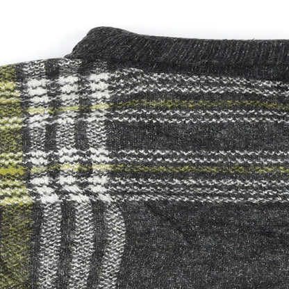 New Look Womens Grey Check  Pullover Jumper Size S