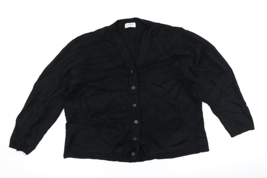 care Womens Black   Cardigan Jumper Size L