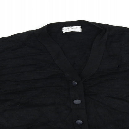 care Womens Black   Cardigan Jumper Size L