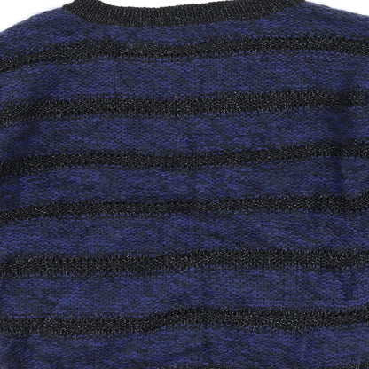 George Womens Blue Striped  Pullover Jumper Size 10
