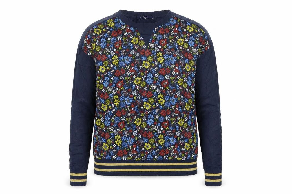 Next Womens Blue Floral  Pullover Jumper Size 14