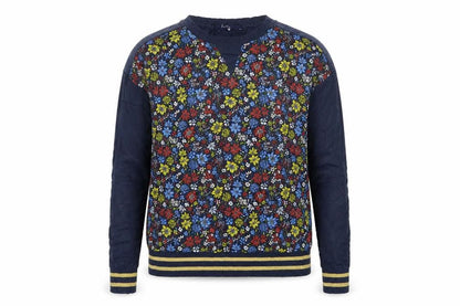 Next Womens Blue Floral  Pullover Jumper Size 14