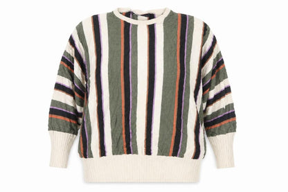 Marks & Spencer Womens Multicoloured Striped Knit Pullover Jumper Size L