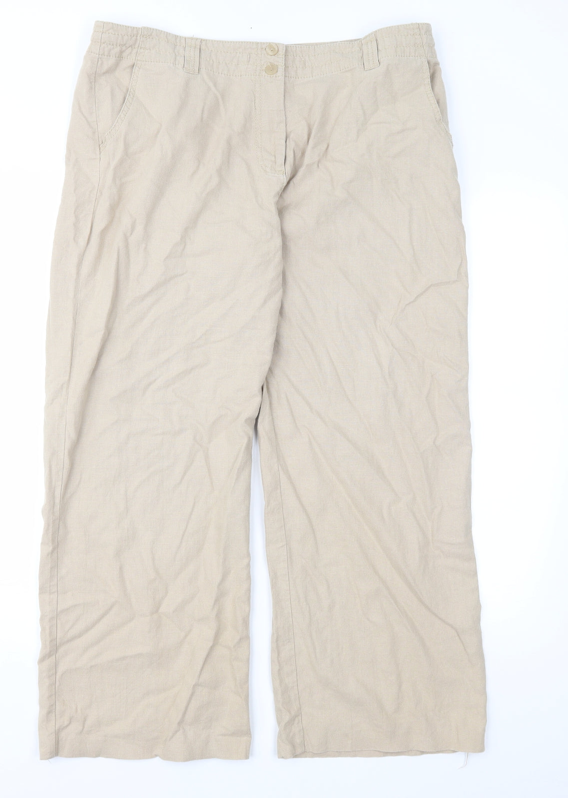 Womens UK Size 36 in Preworn Regular Fit Chino Brown Trousers