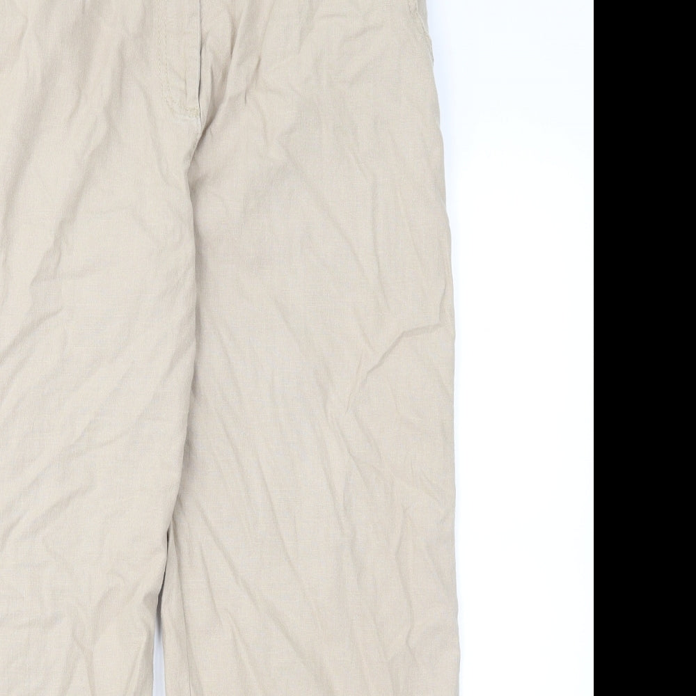 Womens UK Size 36 in Preworn Regular Fit Chino Brown Trousers
