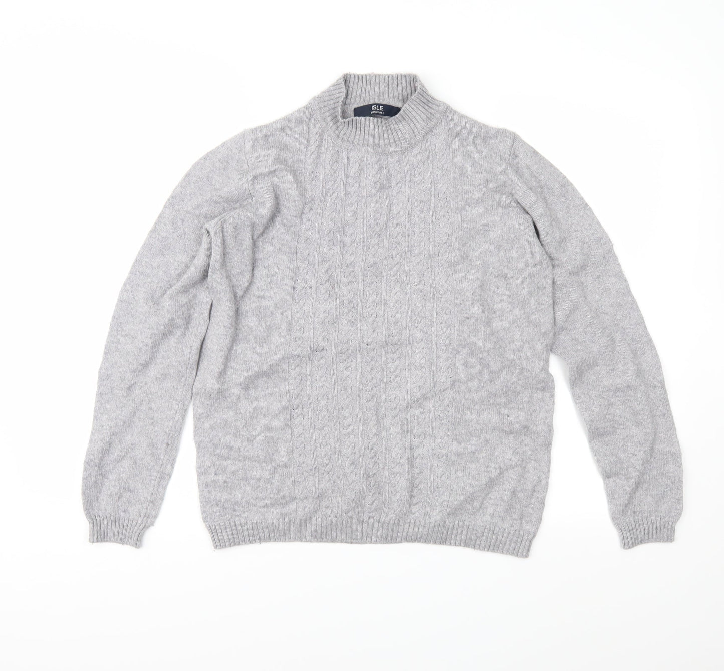EWM Womens Grey  Knit Pullover Jumper Size S