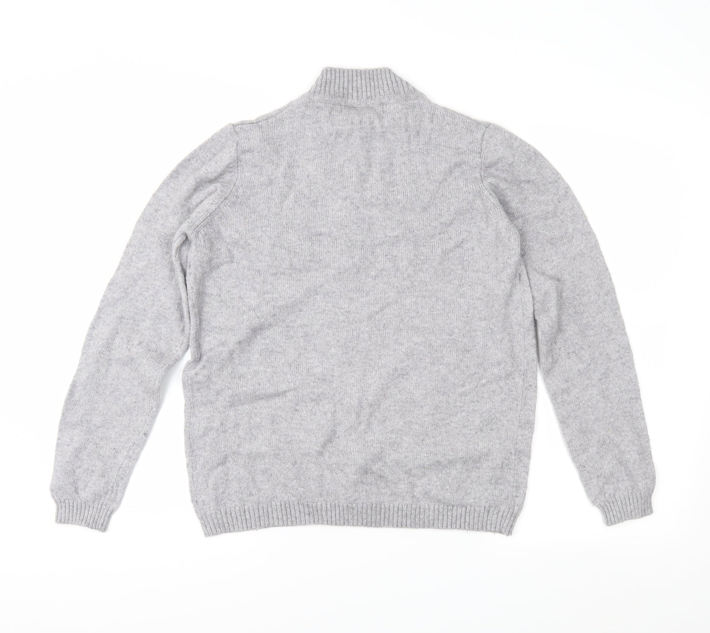 EWM Womens Grey  Knit Pullover Jumper Size S