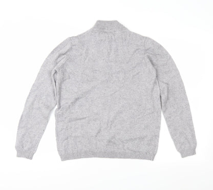 EWM Womens Grey  Knit Pullover Jumper Size S