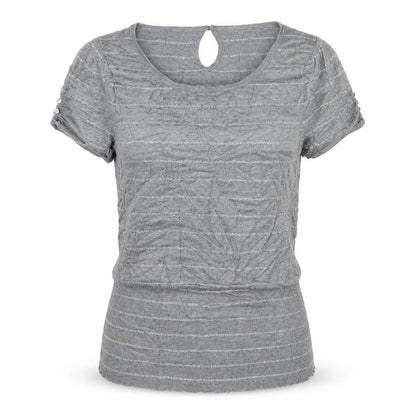 Express Womens Grey Striped Knit Pullover Jumper Size M