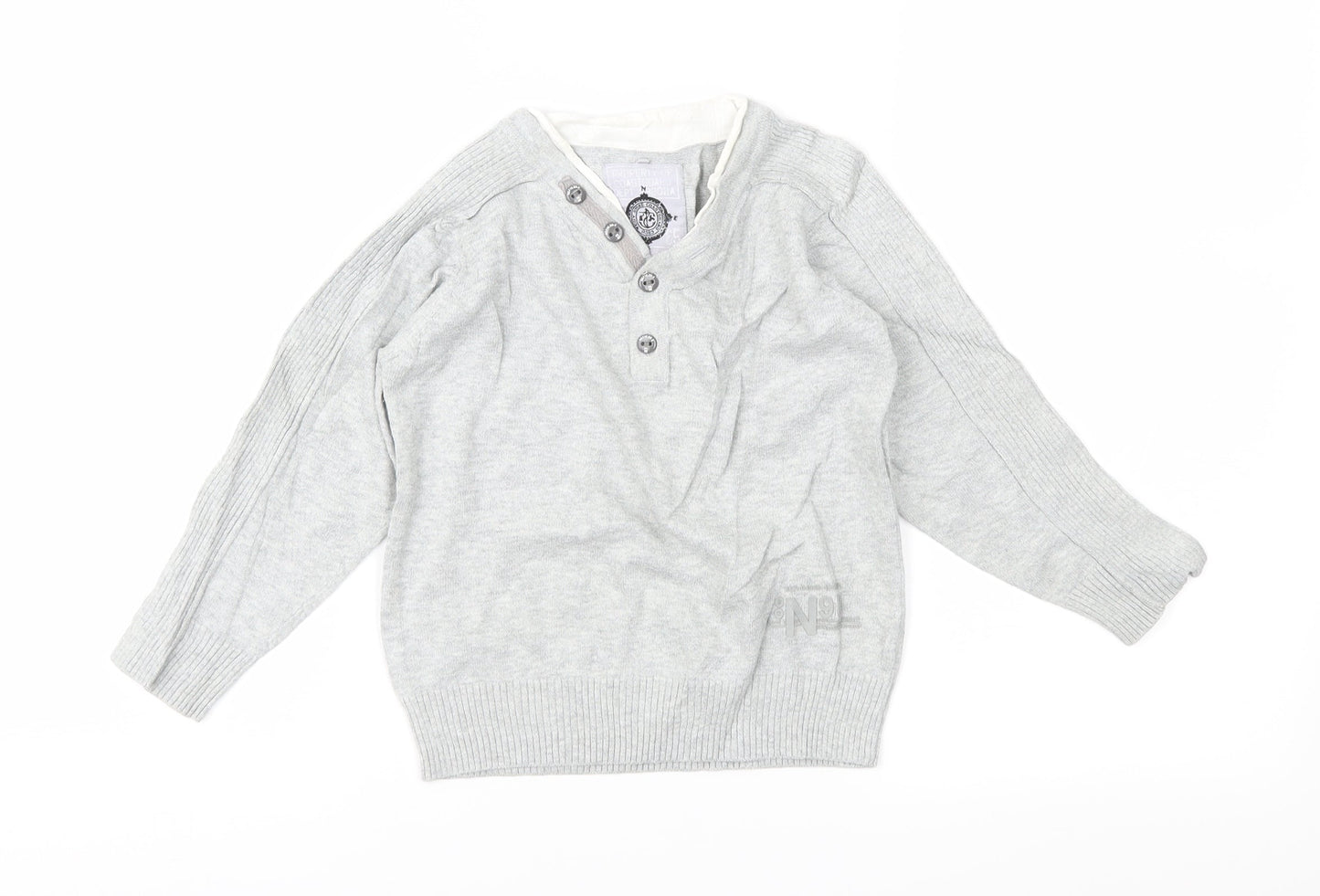 NEXT Boys Grey  Rayon Pullover Jumper Size 3 Years