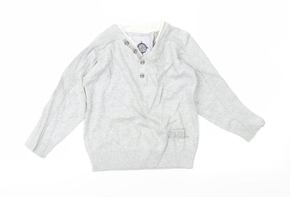 NEXT Boys Grey  Rayon Pullover Jumper Size 3 Years