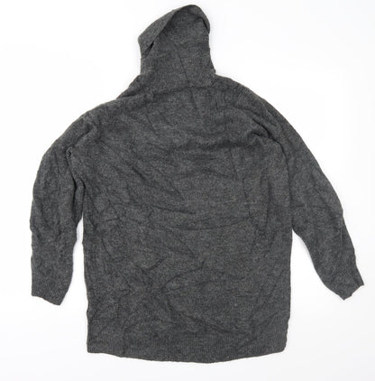 H&M Mens Grey  Knit Pullover Jumper Size XS