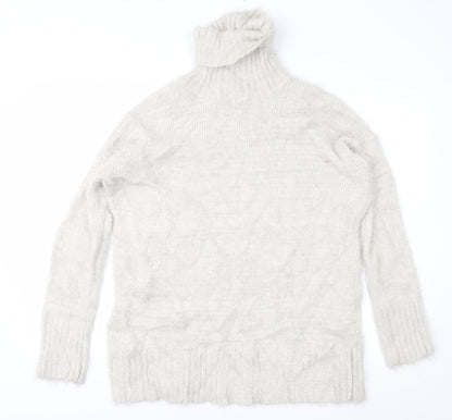 Missguided Womens Beige  Knit Pullover Jumper Size 8