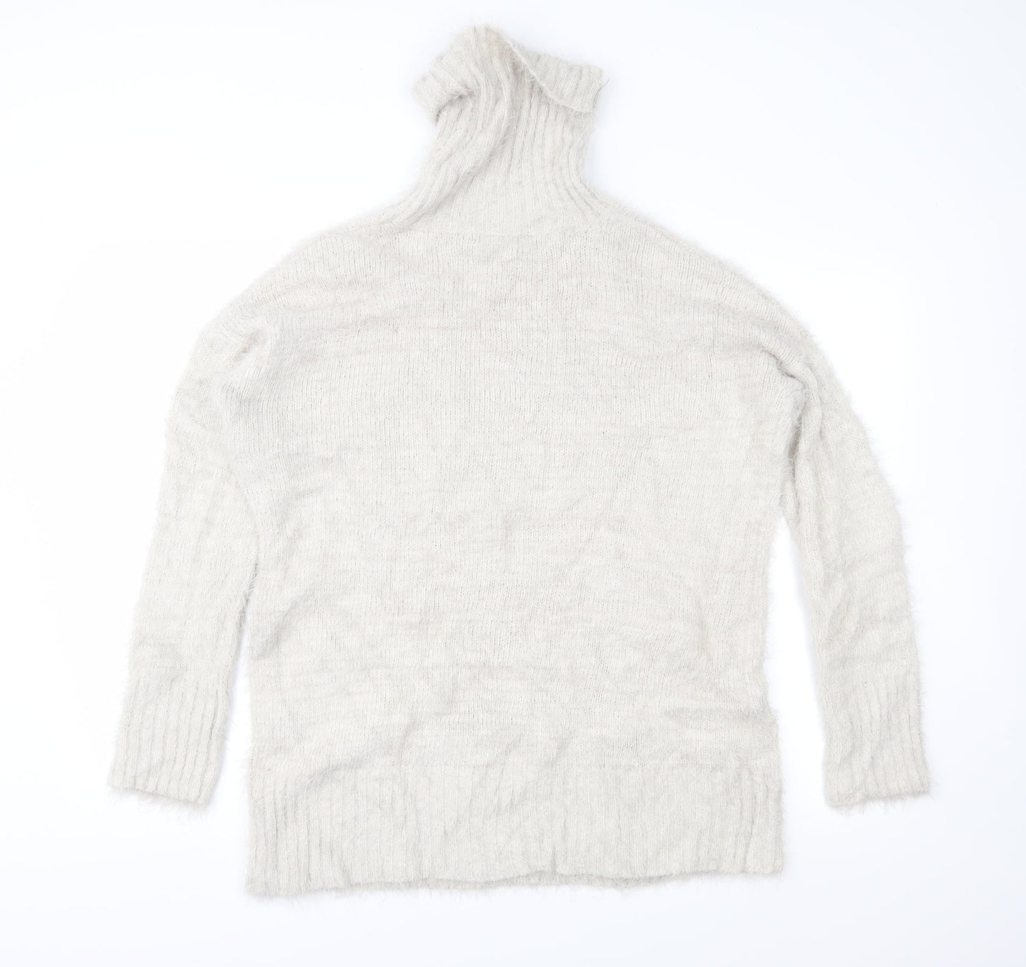 Missguided Womens Beige  Knit Pullover Jumper Size 8