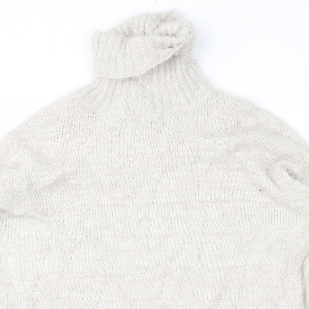 Missguided Womens Beige  Knit Pullover Jumper Size 8