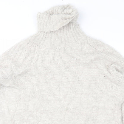 Missguided Womens Beige  Knit Pullover Jumper Size 8