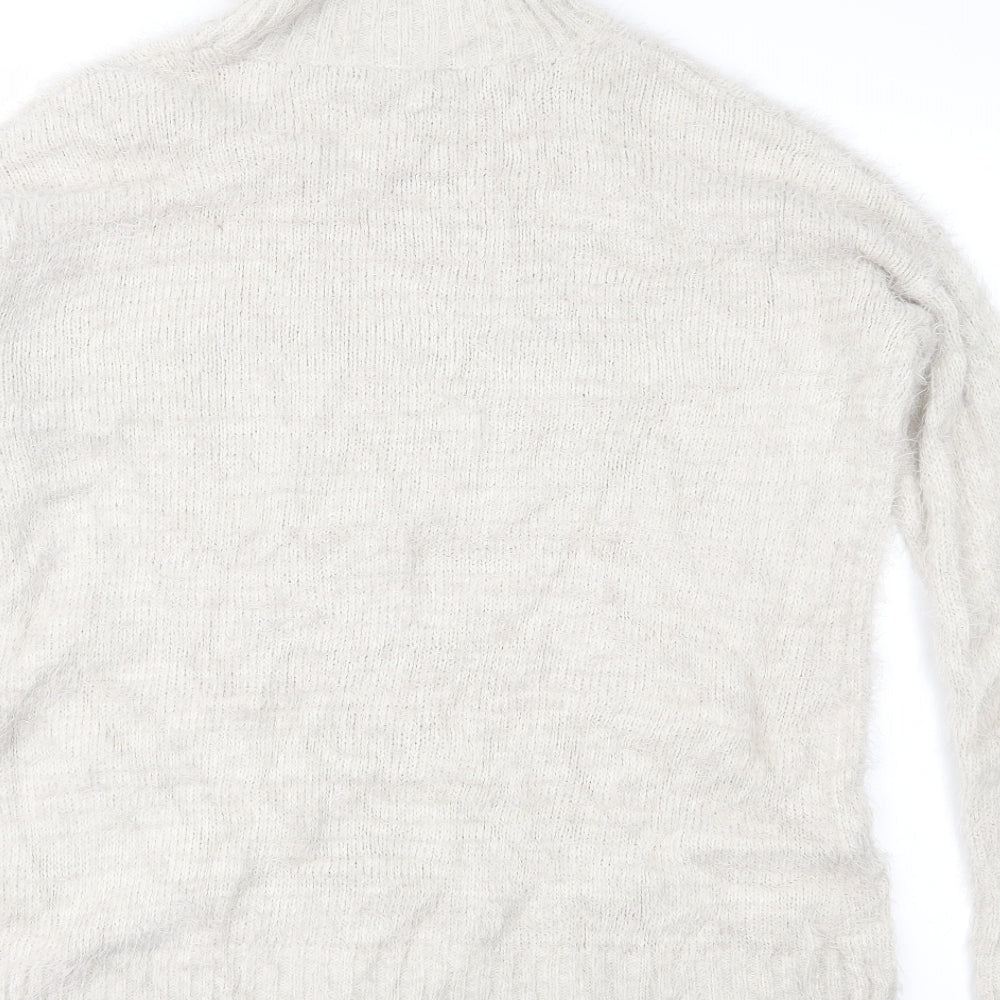 Missguided Womens Beige  Knit Pullover Jumper Size 8