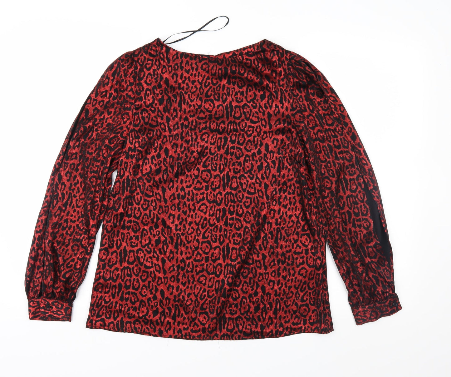 Womens UK Size 8 Peacocks Red Basic Blouse