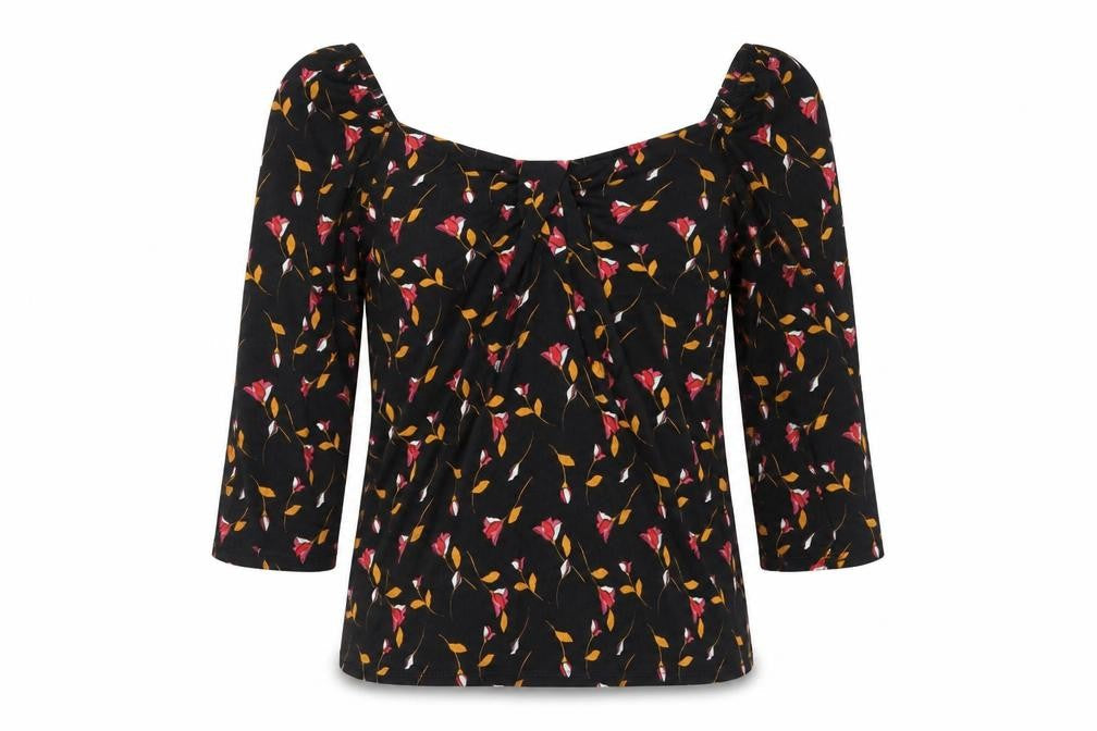 Womens UK Size 8 George Black Basic Blouse