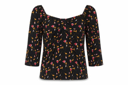 Womens UK Size 8 George Black Basic Blouse