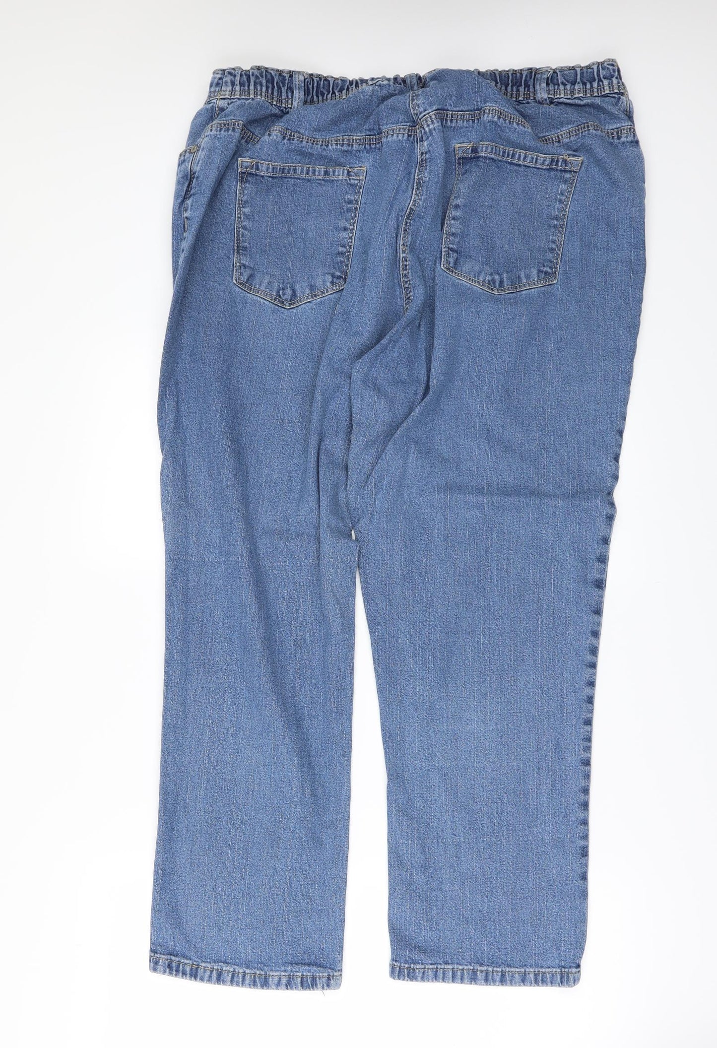 Ellie Womens Blue  Denim Straight Jeans Size 42 in L27 in