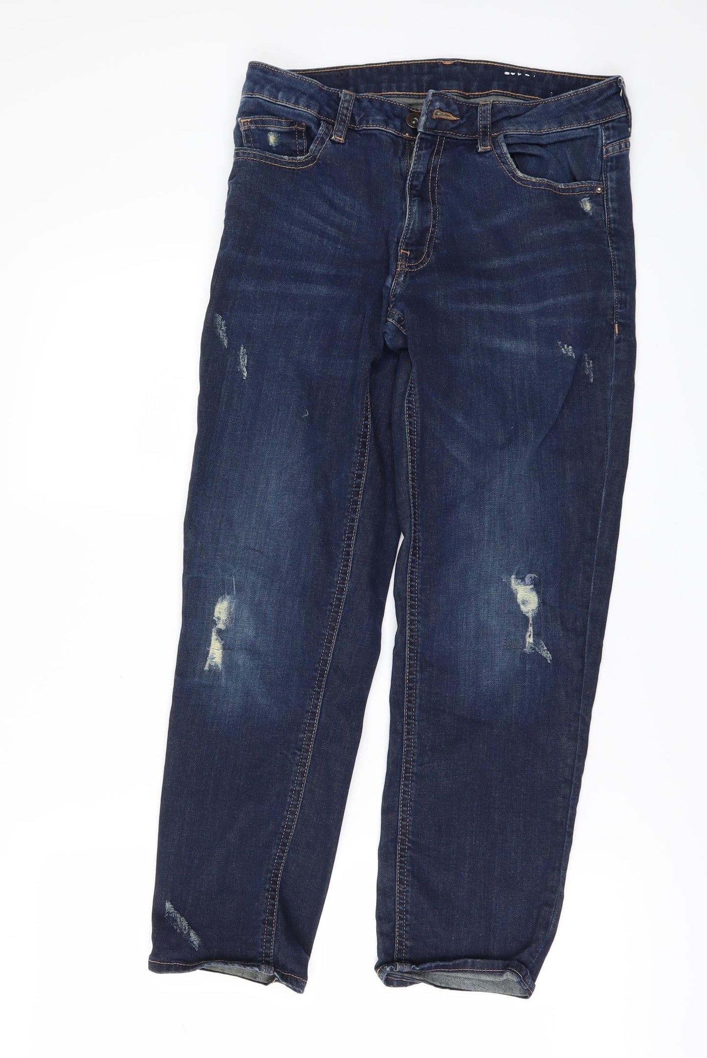 EDC Womens Beige  Denim Straight Jeans Size 30 in L26 in