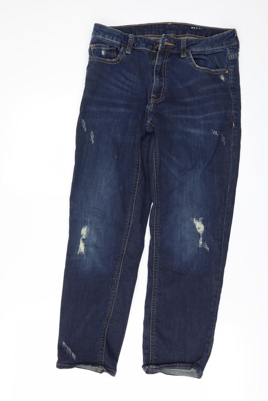 EDC Womens Beige  Denim Straight Jeans Size 30 in L26 in