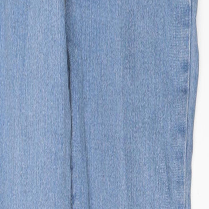 PRETTYLITTLETHING Womens Blue  Denim Skinny Jeans Size 4 L29 in